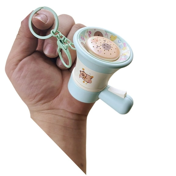 Huhudde Animated Animal Acrylic Holder With Sound Function Keychain Bag Charm Funny For Kids Adults