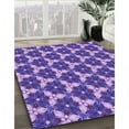 thumbnail image 3 of Ahgly Company Machine Washable Indoor Rectangle Transitional Purple Amethyst Purple Area Rugs, 7' x 10', 3 of 7