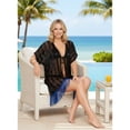 thumbnail image 4 of HAPPY BAY Women's Open Front Holiday Kimono Duster Cardigans XL-XXL Dark Sapphire_AB745, 4 of 5