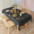 thumbnail image 3 of Halloween Bats and Stars Pattern Rectangle Tablecloth 60"x102",Waterproof Polyester Rectangle Table Cloth, Wipeable Spillproof Polyester Tablecloth for Dining, Camping, Indoor and Outdoor, 3 of 6
