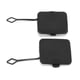 thumbnail image 3 of Tapa del Gancho de Remolque del Parachoques Trasero, Cubierta de Gancho de Remolque Liviano Duradera Sin Pintar Negro 51127272415 Para Accesorios de Automóviles ReemplAzo para x3, 3 of 7