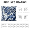 thumbnail image 5 of COMIO Blue and White Porcelain Pillow Covers Floral Chinoiserie Rabbit Pattern Farmhouse Decorative French Country Style Cushion Pillowcases for Bedroom Living Room Sofa, 5 of 5
