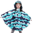 thumbnail image 1 of Poncho de lluvia para niños, chubasquero con capucha, para niñas, niños y niños pequeños, 1 of 6