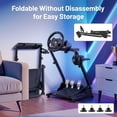 thumbnail image 4 of Adjustable & Foldable Racing Wheel Stand, Racing Simulator Cockpit for Logitech G29 G923 & Thrustmaster, 4 of 5