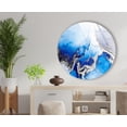 thumbnail image 3 of HelloGlass Round Tempered Glass Wall Art Round Wall Art Gift Circle Wall Art Tempered Glass Art Glass Wall Decor Glass Printing Blue Abstract Wall Decor 20x20inch, 3 of 10