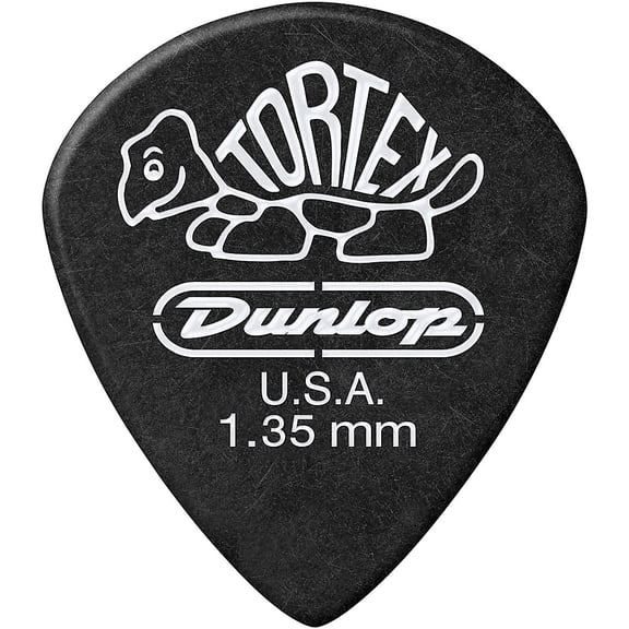 Dunlop Tortex Pitch Black Jazz III Guitar Picks | 1.35mm | 12 Pack