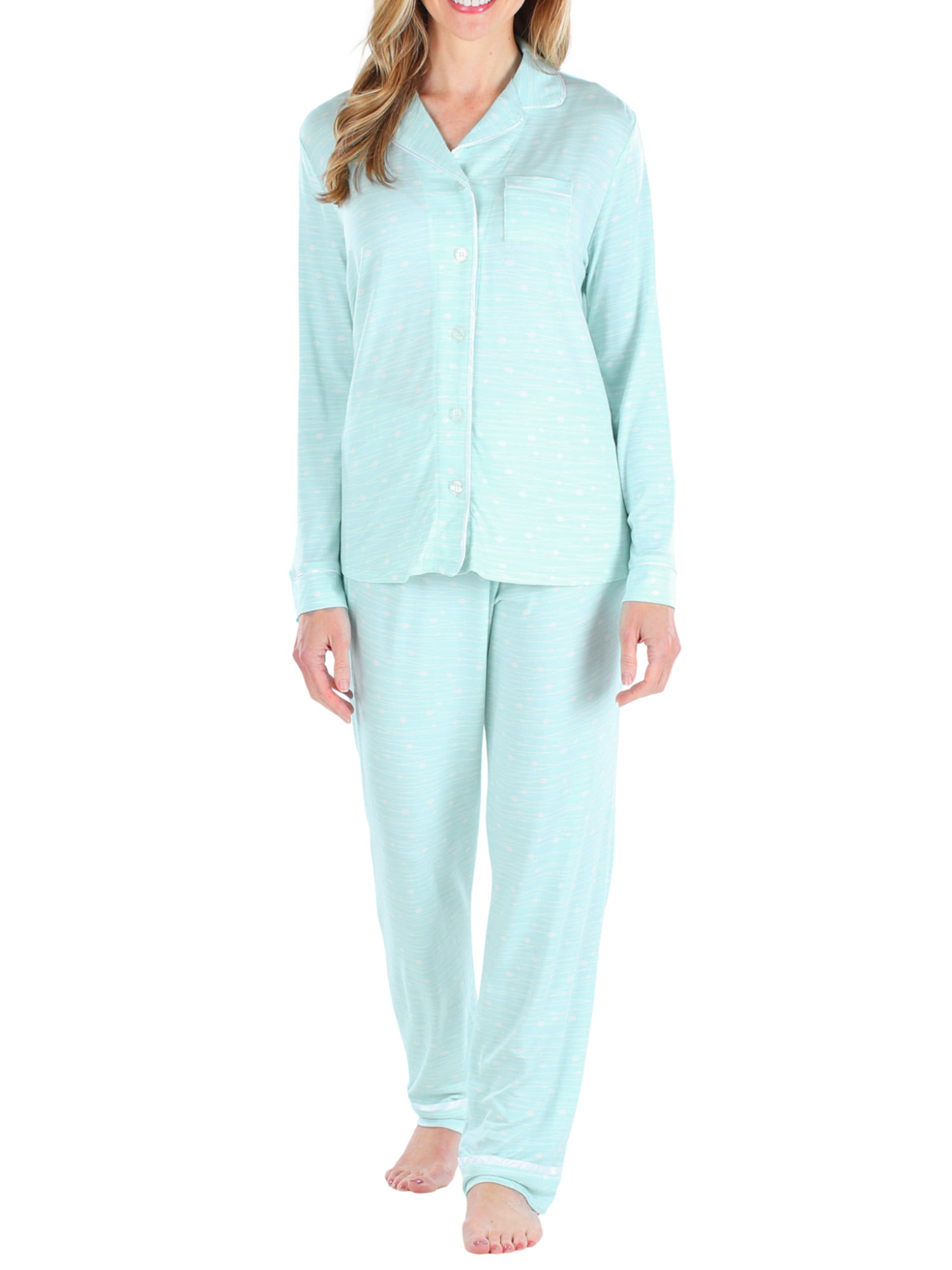 Women's Pajama Pant in Cotton Polyester Printed French Terry fabric with two side pockets 
