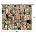 thumbnail image 5 of Pioneer Flower Floral Print Pattern Shower Curtain 84"x72", Bathroom Decorative Shower Curtain Set with 12 Hooks, Waterproof Washable, 5 of 6