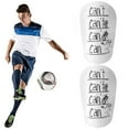 thumbnail image 2 of Mini Espinilleras Fútbol ​​equipo Deportivo en Línea Extra Pequeño (blanco Impreso 8*5 CM), 2 of 9