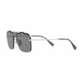 thumbnail image 3 of Brand New Miu Miu Sunglasses MU 55US 1BC 175 Silver/ Gray For Women, 3 of 5