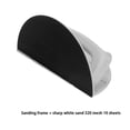thumbnail image 3 of Maoww Reusable Angle Sanding Tool Hand-held Microfine Sanding Set For Precise Corner Sanding Half-Round holder+320mesh*10pcs, 3 of 6