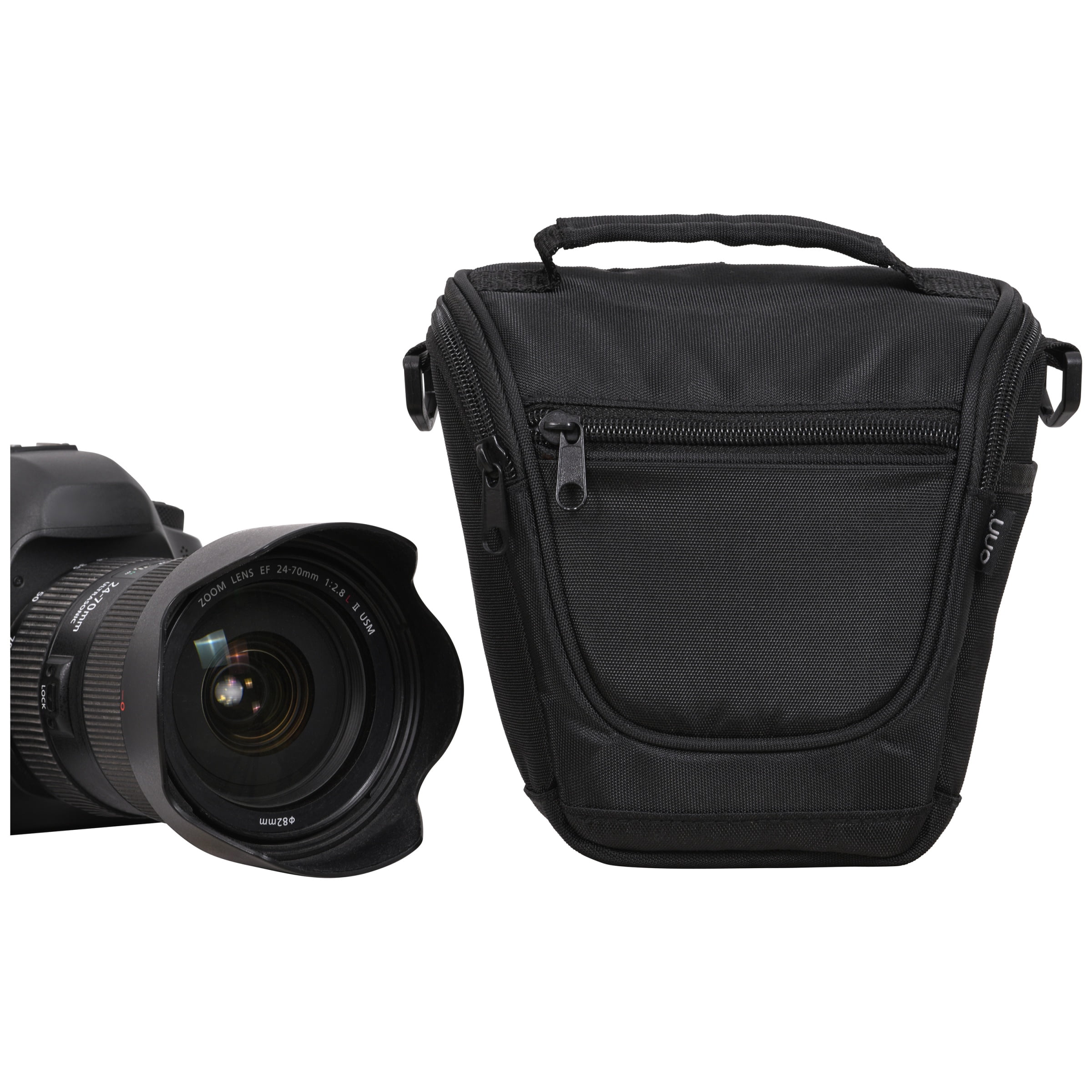 Onn SLR Basic Camera Carrying Case with Strap, 7x6x3.5 Inch