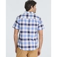 thumbnail image 4 of Real Essentials 3 Pack: Men's Regular-Fit Short Sleeve Woven Button Down Shirt with Pocket (Available in Big & Tall), 4 of 7