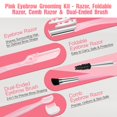 thumbnail image 4 of Kit de pinzas para cejas NXPPYY 17 en 1 para mujer con tijeras, 4 of 7