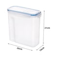 thumbnail image 2 of Juego de recipientes para almacenamiento de granos, recipiente sellado de plástico para almacenamiento de alimentos, sin BPA, para granos, refrigerios y azúcar, distribuidor de granos de 4 piezas, 2 of 5