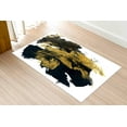 thumbnail image 4 of Office Rugs, Contemporary Rugs, Black And Gold Brush Effect Rug, Living Room Rug, Abstract Marble Rugs, Modern Rug, Area Rugs, Runner Rug, 3.3'x9.2' - 100x280 cm, 4 of 7