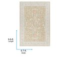 thumbnail image 6 of Livabliss Area Rugs for Living Room, 7x9 Avant Garde Traditional Light Olive Rug, Bedroom Dining Room Home Decor Stain Resistant Carpet (6'7" x 9'6"), 6 of 7