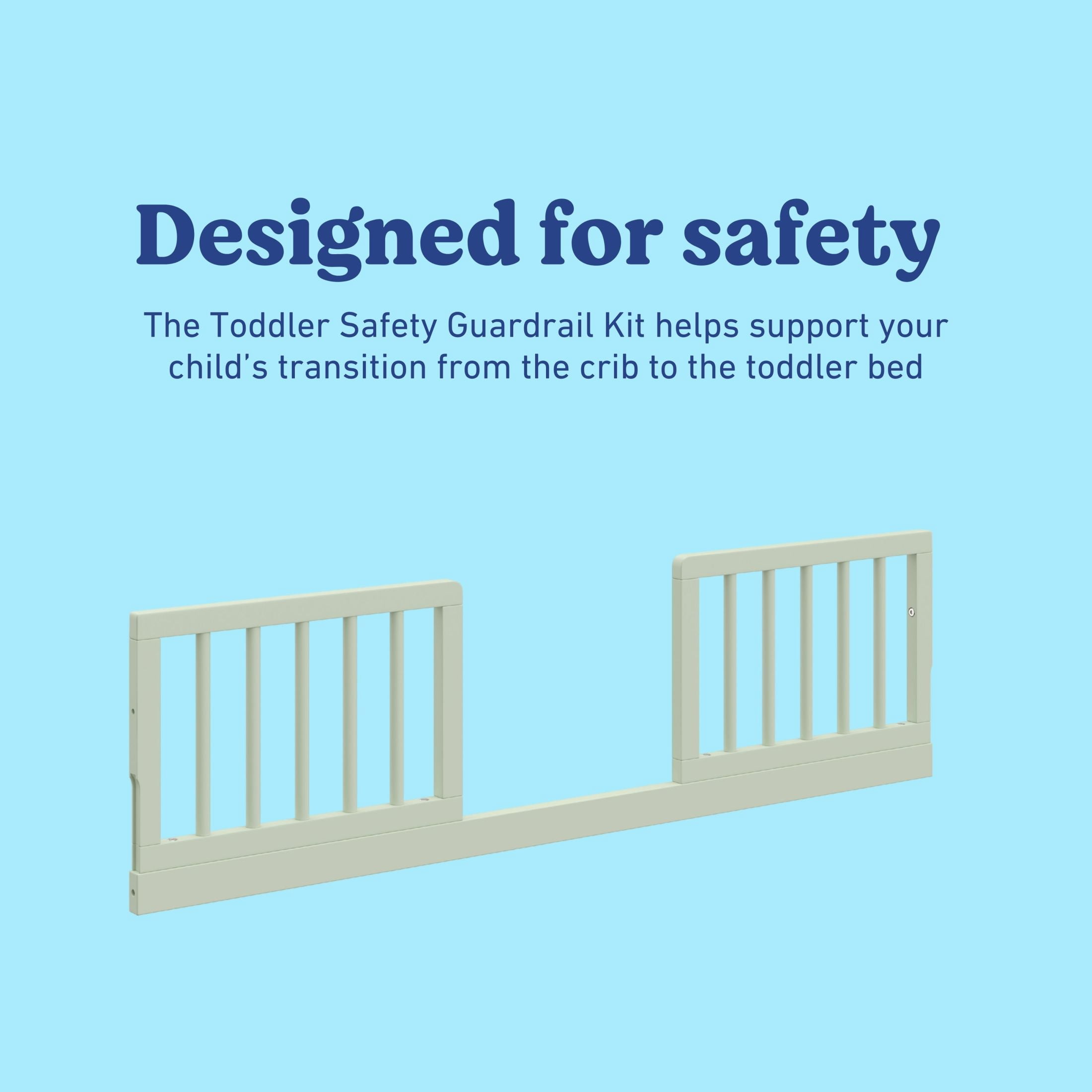 Storkcraft & Graco Universal Toddler Safety Guardrail Kit (Dowels) - Sage