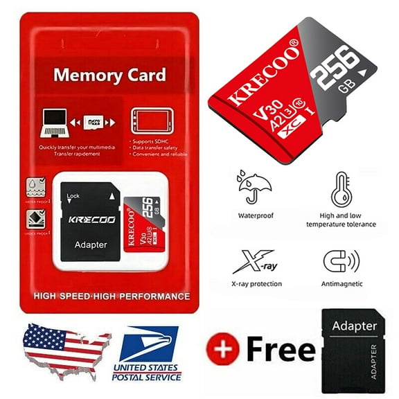 Micro SD Card Memory 256GB Lot Extreme Ultra High Speed Class 10 TF Card