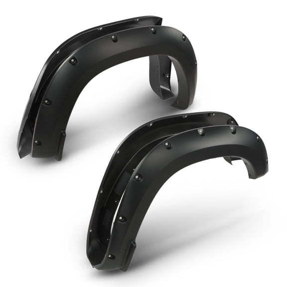 CROSSDESIGN Front Rear Fender Flares Fit for 2019-2020 Dodge Ram 1500