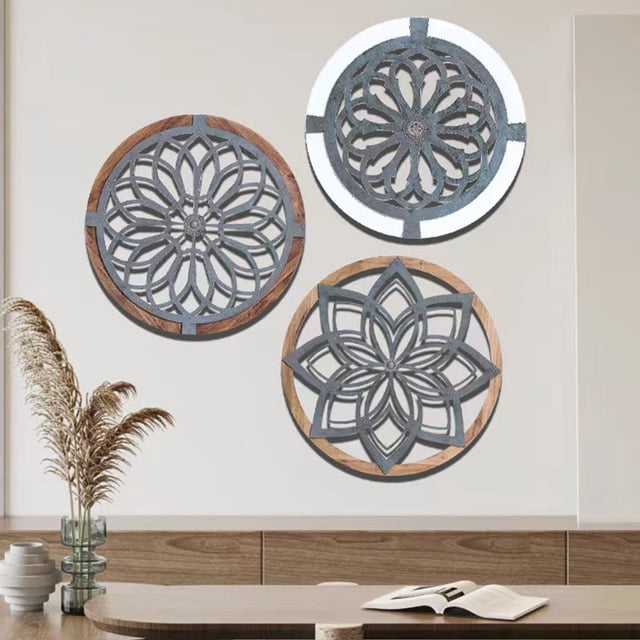 unbranded 3Ud Adorno Floral De Acrílico Para Colgar En Pared Ideal Para Hogar Y Jardín