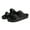 black, variant on Women's Men's Comfort Slides Double Buckle Adjustable Rubber Slide Sandals EVA Flat Sandals