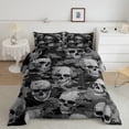 thumbnail image 2 of Castle Fairy Gothic Skull Queen Comforter Set,Abstract Camouflage Bedding Comforter Set, 2 of 8