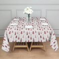 thumbnail image 3 of Pink Christmas Tree Pattern Square Tablecloth,Waterproof Square Table Cover,Wipeable Spillproof Washable Table Cover for Home Kitchen Party Decor 52"x52"(132x132cm), 3 of 6