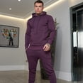 thumbnail image 5 of Radyan Mens Tracksuit Top Bottom Sport Jogging Sweat Suit Trousers Pant Hoodie Coat, 2 Pieces, 5 of 5