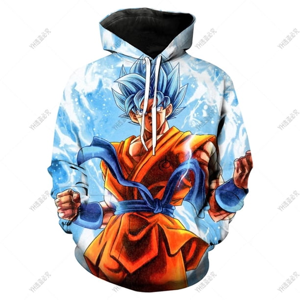 Nueva sudadera con capucha Dragon-Ball Z Sudadera casual de moda para niños Ropa de calle impresa en 3D Boys amp; Chicas Cool casual Dragon-ball top140 zhangyuxiang CONDUJO