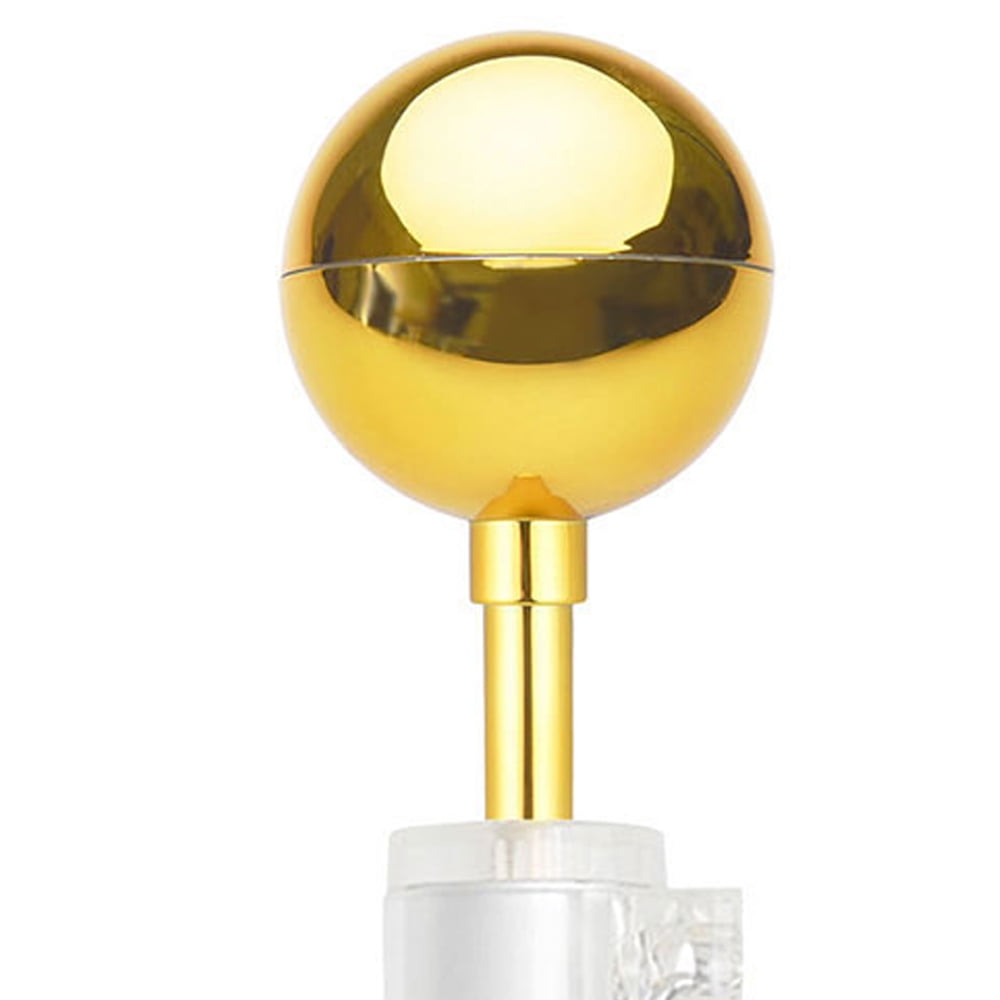 5" Diameter Gold Anodized Aluminum Flagpole Ball Finial for In-Ground Flagpoles 