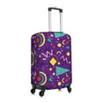 thumbnail image 3 of Balery Retro 80s Style Luggage Cover Protector, Scratch And Dirt Resistant, Fits 18-32 Inch Luggage - Small, 3 of 9