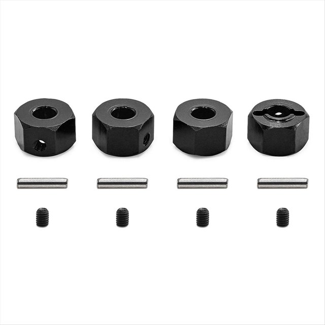Kit de Conector Hexagonal de 12 mm para MINI Coche RC, Accesorios Negros.