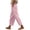 1-3-Pink, variant on Wide Leg Linen Pants for Women High Waist High Waist High Rise Elastic Waist Casual Slim Fit Linen Long Pant Slim High Solid Color Sports Cotton And Pants for Everyday Wear Running Work White L