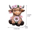 thumbnail image 4 of Tuvgenk Highland Cow Couple Flower Pot Figurine Romantic Resin Home Decor for Living Room Bedroom And Tabletop Decoration Resin, 4 of 5