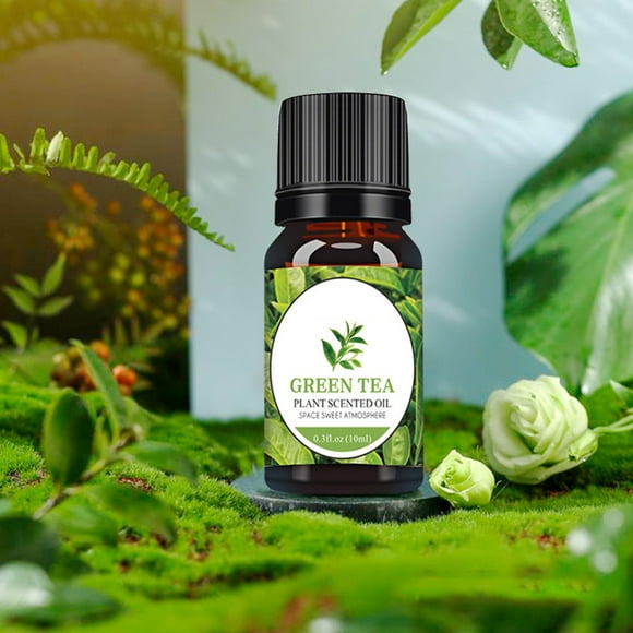Meiiso Discounted Stock! Natural Aromatic Water-Soluble Aromatherapy Essential Oil Green Tea, Essential Oil Aromatherapy 100% Pure Therapeutic Grade Water Soluble Aroma 10Ml, 2.73*1.17*1.17In