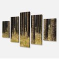 thumbnail image 2 of Dark Fall Forest with Green Grass - Modern Forest Canvas Art, 2 of 3