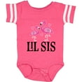 thumbnail image 3 of Inktastic Little Sister Girls Lil Sis Flamingo Girls Baby Bodysuit, 3 of 5