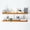 Honey Oak - Warm Amber Tone, variant on White Floating Shelf 12 inch, High End Solid Real Wood Small 12inch Floating Shelves for Wall Mounted, White Wooden 12 in Floating Shelves, Heavy Duty Bracket, 12 X 6.5 X 1.75 inch, Set of 2