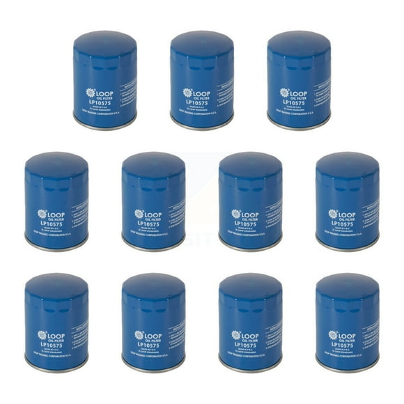 LOOP Engine Oil Filter (11 Pack) for Car Ford F-150 Chevrolet GMC Silverado 1500 Sierra Explorer Edge Equinox Escape Cadillac Terrain Mustang Transit-250 Traverse Fusion Acadia Lincoln XT5 KLO-100130