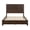 Walnut, variant on Beige Solid Wood King Platform Bed Frame with Tall Headboard, Sturdy Natural Wood Bed, No Box Spring Required