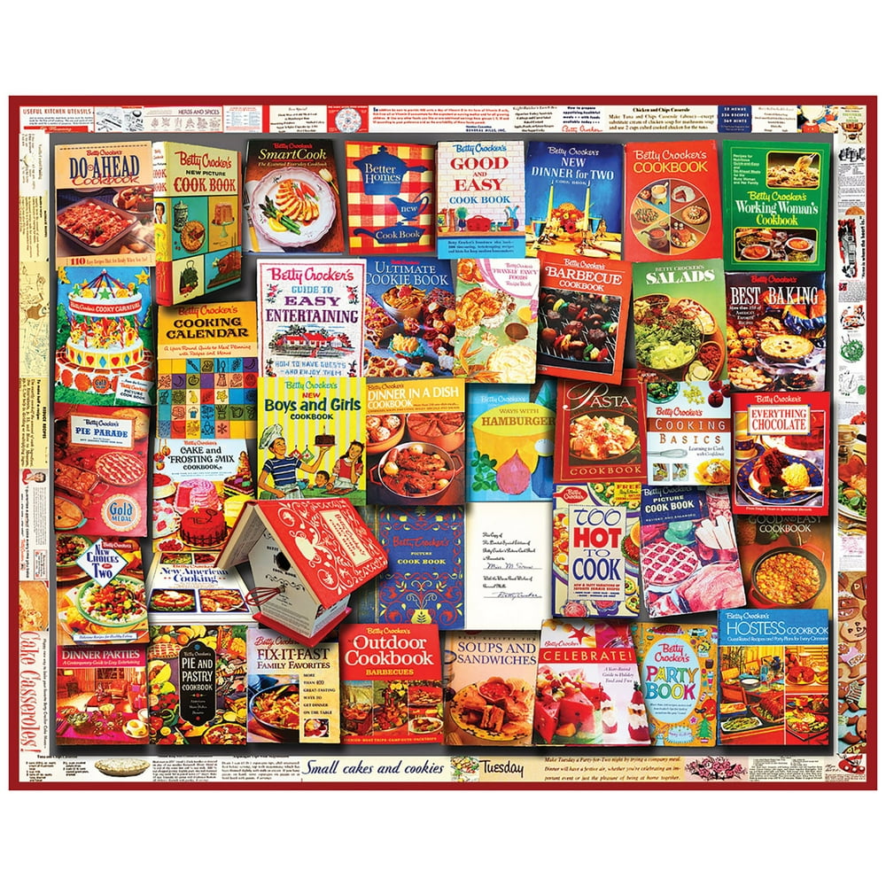 White Mountain Puzzles Betty Crocker Cookbooks 1000 Piece Jigsaw