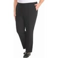 thumbnail image 4 of Hilary Radley Women's Ponte Pull-On Mid Rise Slim Leg Pants, Black, Medium, 4 of 6