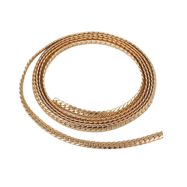 Qarigey Collar de moda, cadena de cuello, recortable, tobillera, brazalete, cadenas, fabricación de joyas, accesorios artesanales, 2m Ropa, zapatos y accesorios Miscelánea Tipo 3 Qarigey AP016108-03B