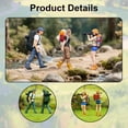 thumbnail image 6 of LeeQinersw 1:64 Miniature Figures Miniature People Figurines Hiking Collectibles Decorative 3pcs, 6 of 9