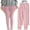 Pink, variant on Girls Leggings 2-Pack, Strech Solid Color High Elastic Waist Casual Soft Cotton Tight Pants Mint Green 9-10T