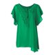 thumbnail image 1 of Gibobby Blusa Termica Camiseta manga encaje sólido más blusa tamaño mujer murciélago corto Casual Tops blusa de mujer（Verde， XXL), 1 of 5