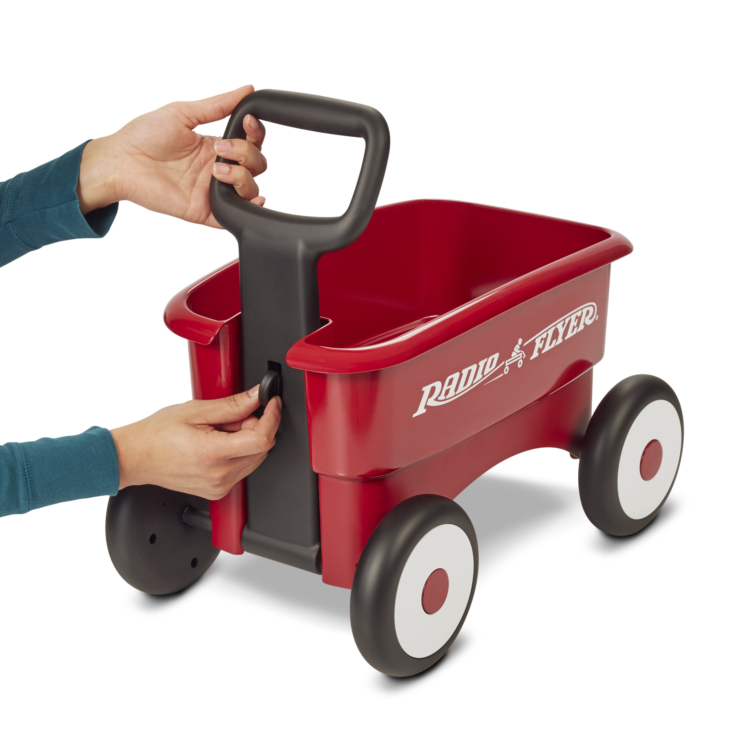 Radio Flyer, My 1st 2-in-1 Play Wagon Push Walker, Red - 1