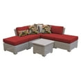 thumbnail image 2 of TK Classics COAST-06f-GREY 6 Piece Coast Outdoor Wicker Patio Furniture Set 06f, Grey, 2 of 11