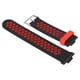 thumbnail image 5 of Correa de reloj inteligente Bling Bling silicona transpirable a prueba de sudor negro y rojo, 5 of 12